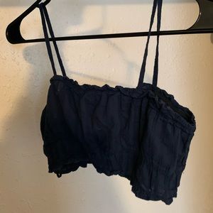 Small navy crop top from Shein